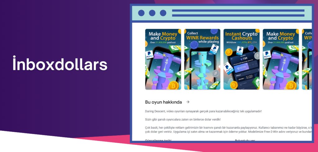 Oynayarak Para Kazanma Uygulamaları - İnboxDollars