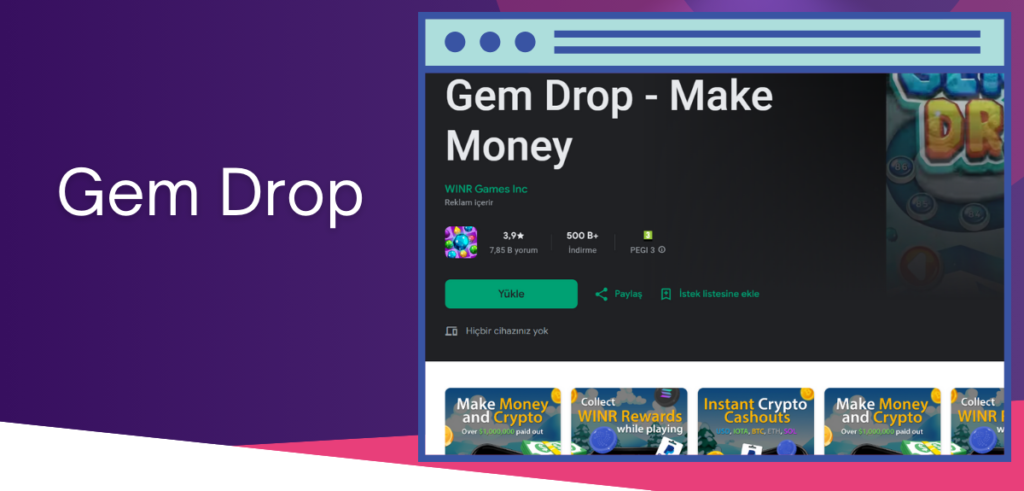 Para Kazandıran Oyunlar - Gem Drop